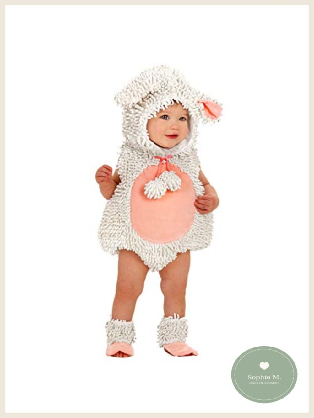 Baby Girls Laura the Lamb Costume Romper Headpiece Shoe Covers